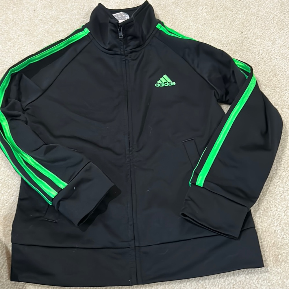 Little boys, Adidas zip up jacket. No rips or tears size 5.